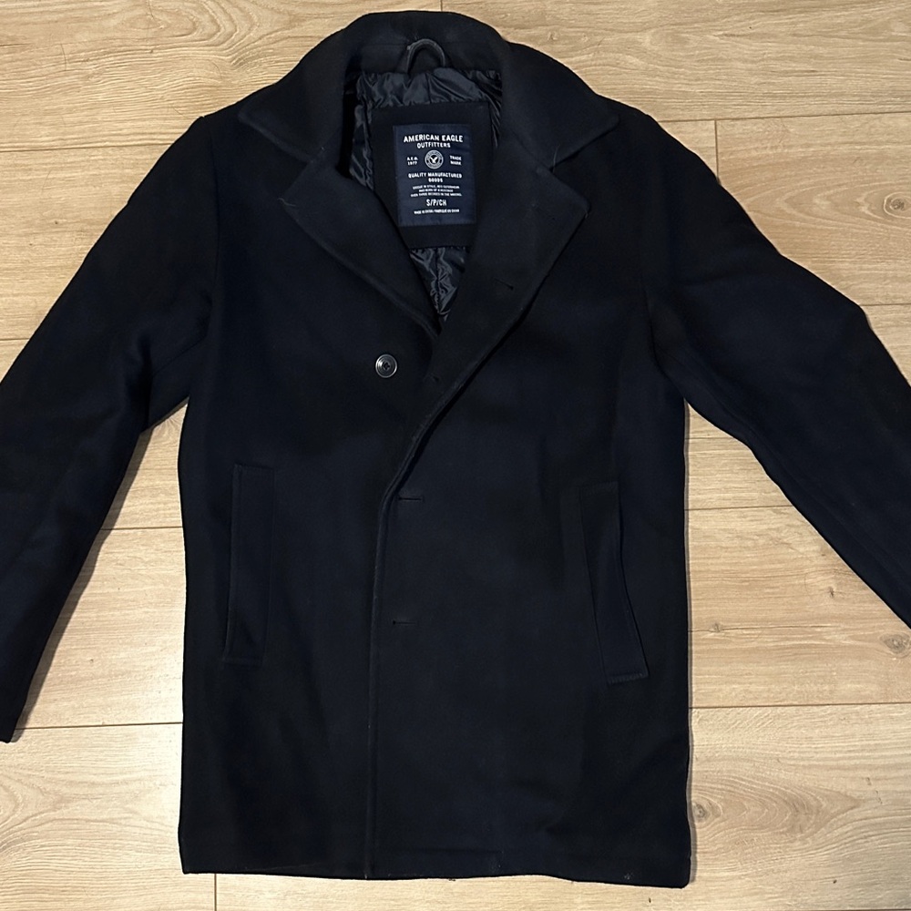 American Eagle Outfitters Men's Dark Peacoat